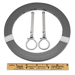 Lufkin® C1278Dn Peerless Surveying Tapes, 1/4 In X 200 Ft, Inch/Engineers, Chrome, Open Reel