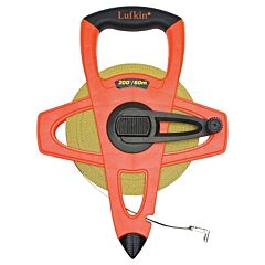 Lufkin® Fm060Cme Hi-Viz® Orange Reel Fiberglass Tapes, 1/2 In; 13 Mm X 200 Ft; 60 M