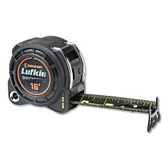 Lufkin® L1116Cmeb-02 Shockforce Night Eye Dual-Sided Tape Measure, 1-3/16 In W X 16 Ft L, Cme Blade, Black