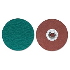 Merit Abrasives 08834168436 Fx Quick Change Cloth Disc-Type Ii, Aluminum Oxide, 1 1/2 In Dia., 80 Grit