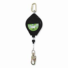 Peakworks V845533010Le Leading Edge Self-Retracting Lifeline, 10 Ft, Steel Carabiner, 300 Lb, Swivel Snap Hook With Load Indicator, 1 Leg