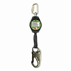 Peakworks V845822006Le Leading Edge Self-Retracting Lifeline, 6 Ft, Steel Carabiner, 310 Lb, Steel Snap Hook, 1 Legs