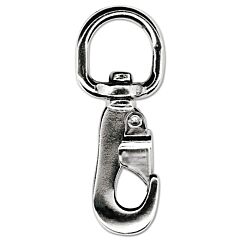 Peerless 4410040 Round Eye Swivel Bolt Snaps, Zinc Die Cast, Spring Loaded Plunger, 3 1/2 In