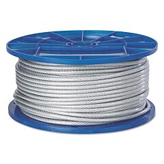 Peerless 4501308 Aircraft Quality Wire Ropes, 7 Strands, 19 Strands/Wire, 1/4 In, 850 Lb Load