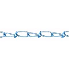 Peerless 7010232 Twin Loop Chains, Size 2, 115 Lb Limit, Bright Zinc