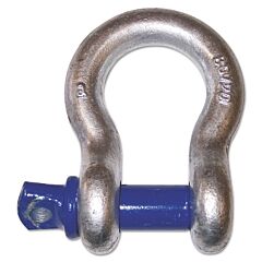 Peerless 8058705 Screw Pin Anchor Shackles, 1 1/4 In Opening, 3/4 In Bail, 9,500 Lb Load