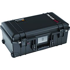 Pelican 015350-0002-110 1535 Air Travel Carry-On Case, With Logo, 21.96 In L X 13.97 In W X 8.98 In W, Black, With Foam