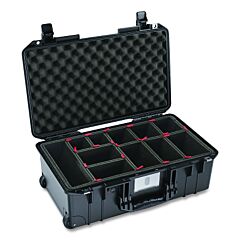 Pelican 015350-0052-110 1535 Air Travel Carry-On Case, With Logo, 21.96 In L X 13.97 In W X 8.98 In W, Black, 1535Airtp With Tp Insert