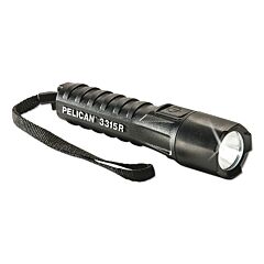 Pelican 03315R-0000-110 3315R Flashlight, Led, 135/15 Lumen, 18650 Battery, 5/34 Hr, Black