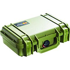 Pelican 1170-000-130 Protector Case™ Series Small Case, 1170 Wf/Wl, 0.12 Ft³, 10.54 In L X 6.04 In W X 3.16 In H Interior, Olive Drab Green