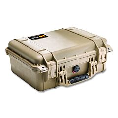 Pelican 1450-000-190 1450 Medium Protector Case, With Logo, 24.39 In L X 19.36 In W X 8.79 In D, Desert Tan, With Foam