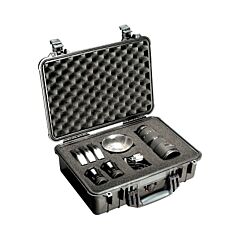Pelican 1500-000-110 Protector Case, 1500 Wf/Wl, 0.66Cu Ft, 16.75 In X 11.18 In X 6.12 In, Black