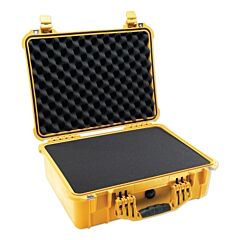 Pelican 1520-000-240 1520 Medium Protector Case, With Logo, 19.78 In L X 15.77 In W X 7.41 In D, Yellow, With Foam