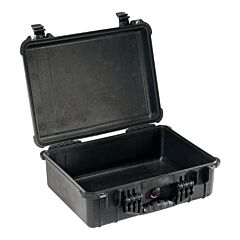 Pelican 1520-001-110 1520 Medium Protector Case, With Logo, 19.78 In L X 15.77 In W X 7.41 In D, Black, No Foam