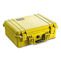 Pelican 1520-001-240 1520 Medium Protector Case, With Logo, 19.78 In L X 15.77 In W X 7.41 In D, Yellow, No Foam