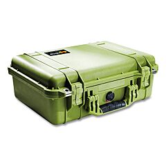 Pelican 1550-000-180 1550 Medium Protector Case, With Logo, 20.66 In L X 17.2 In W X 8.40 In D, Silver, With Foam