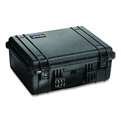 Pelican 1550-001-110 1550 Medium Protector Case, With Logo, 20.66 In L X 17.2 In W X 8.40 In D, Black, No Foam