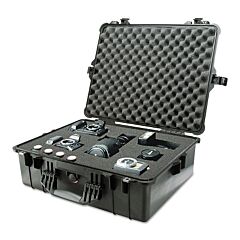 Pelican 1600-001-110 1600 Large Protector Case, With Logo, 24.39 In L X 19.36 In W X 8.79 In D, Black, No Foam