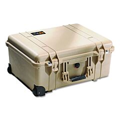 Pelican 1660-020-190 1660 Large Protector Case, With Logo, 31.59 In L X 22.99 In W X 19.48 D, Desert Tan, With Foam