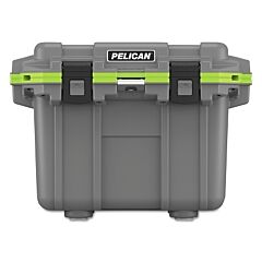 Pelican 30Q-1-Dkgryegrn Elite Cooler, 30 Qt, 32.95 Qt Capacity, Dark Gray/Green