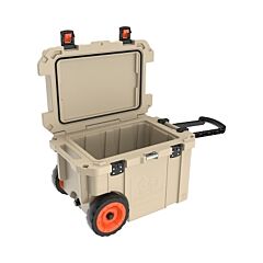 Pelican 45Qw-2-Tan 45Qw Elite Wheeled Coolers, 45 Qt, 20 In X 29.66 In X 19.25 In, Tan