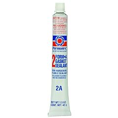Permatex® 80015 Form-A-Gasket Sealant, No 2 Slow-Drying/Non-Hardening, 1.5 Oz, Tube, Black