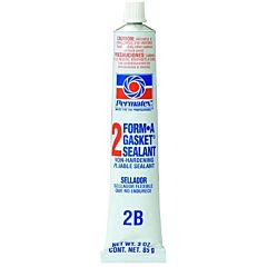 Permatex® 80016 Form-A-Gasket Sealant, No 2 Slow-Drying/Non-Hardening, 3 Oz, Tube, Black
