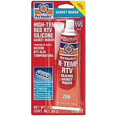 Permatex® 81160 High-Temp Red Rtv Silicone Gasket Maker, 3 Oz, Tube, Red