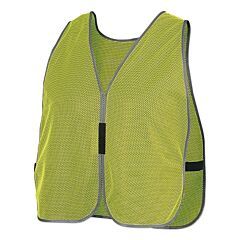 Pioneer® V1030860U-O/S 5191U/5192U Plain Safety Vest, One Size, Green