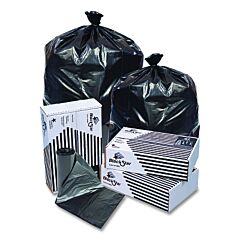Pitt Plastics B76530Xk Black Star Can Liner, 60 Gal, 0.95 Mil, 38 In W X 58 In H, Black