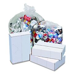 Pitt Plastics Rxs10002Xc Vu Thru Trash Liner, 60 Gal, 2.5 Mil, 38 In W X 65 In H, Natural