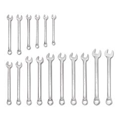 Proto® 1200F-Hd Torqueplus 12-Point Combination Wrench Sets, 16 Piece, 12 Points, Inch, Satin