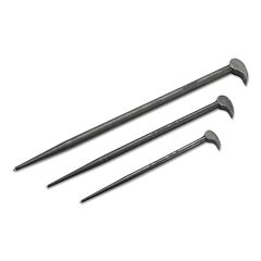 Proto® 2138 Rolling Head Pry Bar Sets, 12 In; 16 In; 21 In, Chisel - Offset