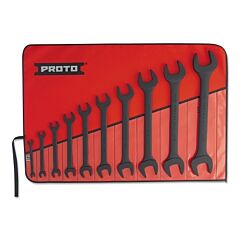 Proto® 3000Hb Protoblack Open End Wrench Sets, 10 Pc, Black Oxide, Inch