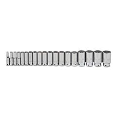 Proto® 54105-Tt Tether-Ready Drive Deep Socket Sets, 1/2 In Drive, 12 Point, Inch