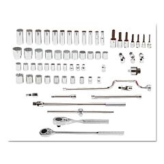 Proto® 54132 Torqueplus 65 Piece Socket Sets, 1/2 In, 8 & 12 Point