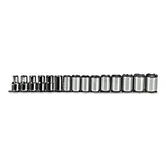 Proto® 54205 Torqueplus 15 Piece Metric Socket Sets, 1/2 In, 6 Point