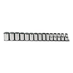 Proto® 54206 Torqueplus 15 Piece Metric Socket Sets, 1/2 In, 12 Point