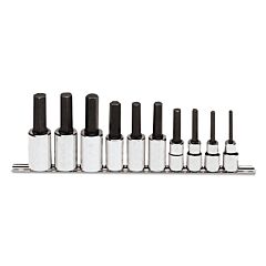 Proto® 5441-Ma 10 Piece Metric Hex Bit Socket Set, 1/2 In Drive