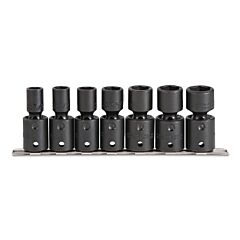Proto® 74142 Torqueplus 7 Piece Universal Impact Socket Sets, 1/2 In, 6 Point