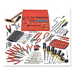 Proto® 99100 131 Pc Small Tool Set, 1/4 In Drive, Tools Only