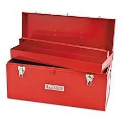 Proto® 9975-Na General Purpose Tool Box, Double Latch, 20 In W X 8-1/2 In D X 9-1/2 In H, Steel, Red