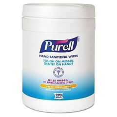 Purell® 9113-06 Hand Sanitizing Wipes, Eco-Fit Canister, 270 Sheets, Citrus