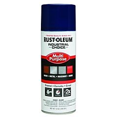 Rust-Oleum® 1622830V Industrial Choice 1600 System Enamel Aerosols, 12 Oz, Regal Blue, High-Gloss