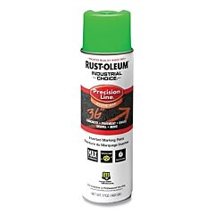 Rust-Oleum® 203023V Industrial Choice® M1600/M1800 System Precision-Line Inverted Marking Paint, 17 Oz, Fluorescent Green, M1600 Solvent-Based