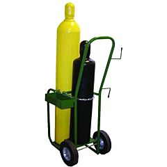 Saf-T-Cart 600-10 Industrial Series Cart, 2 Cylinders, 10 In Semi-Pneumatic Wheels