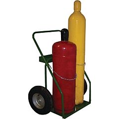 Saf-T-Cart 871-16 800 Series Cart, 2 Cylinders, 9.5 In To 12.5 In Diameter, 16 In Pneumatic Wheels