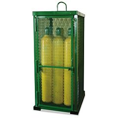 Saf-T-Cart Sts-12 Storage Series Cylinder Cage, Locking Door, (12) Hi-Pressure Cylinders