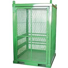 Saf-T-Cart Sts-20 Storage Series Cylinder Cage, Locking Door, (20) Hi-Pressure Cylinders