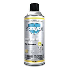 Sprayon Sc0100000 Lu™100 White Lithium Grease, 16 Oz, Aerosol Can